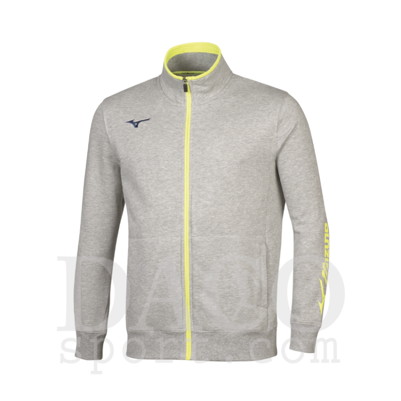 Mizuno Felpa Zip Intera SWEAT GrigioMelange