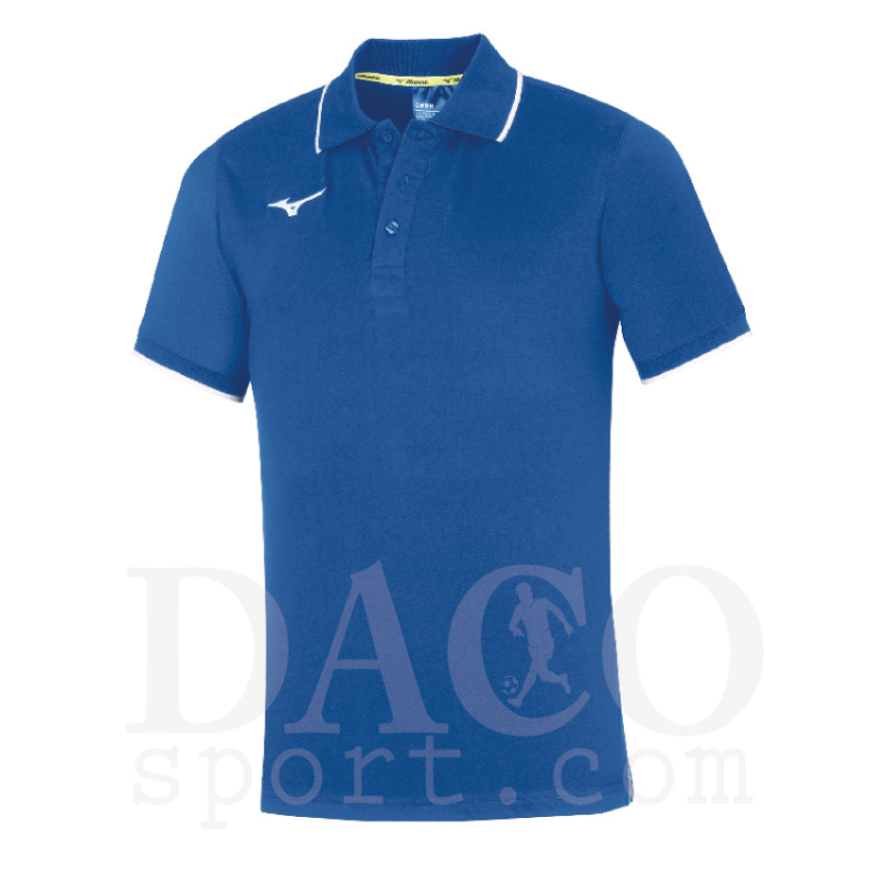 Mizuno POLO MC Uomo Azzurro/Bianco