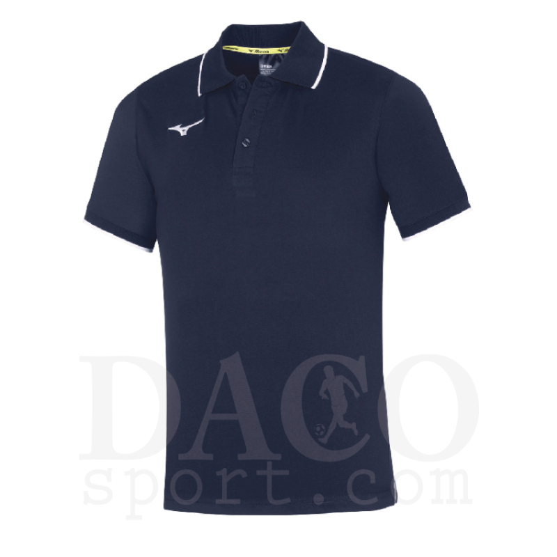 Mizuno POLO MC Uomo Blu/Bianco