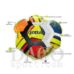 Joma Pallone da Calcio DALI II n.5 GialloFluo