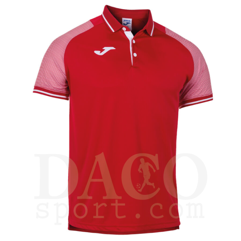 Joma Polo ESSENTIAL II MC Uomo Rosso/Bianco