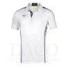 Mizuno Polo HEX RECT Uomo Bianco/Blu