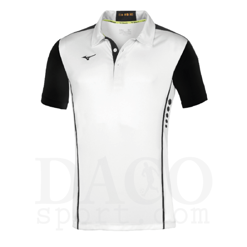 copy of Mizuno Polo HEX RECT Uomo Azzurro-Bianco